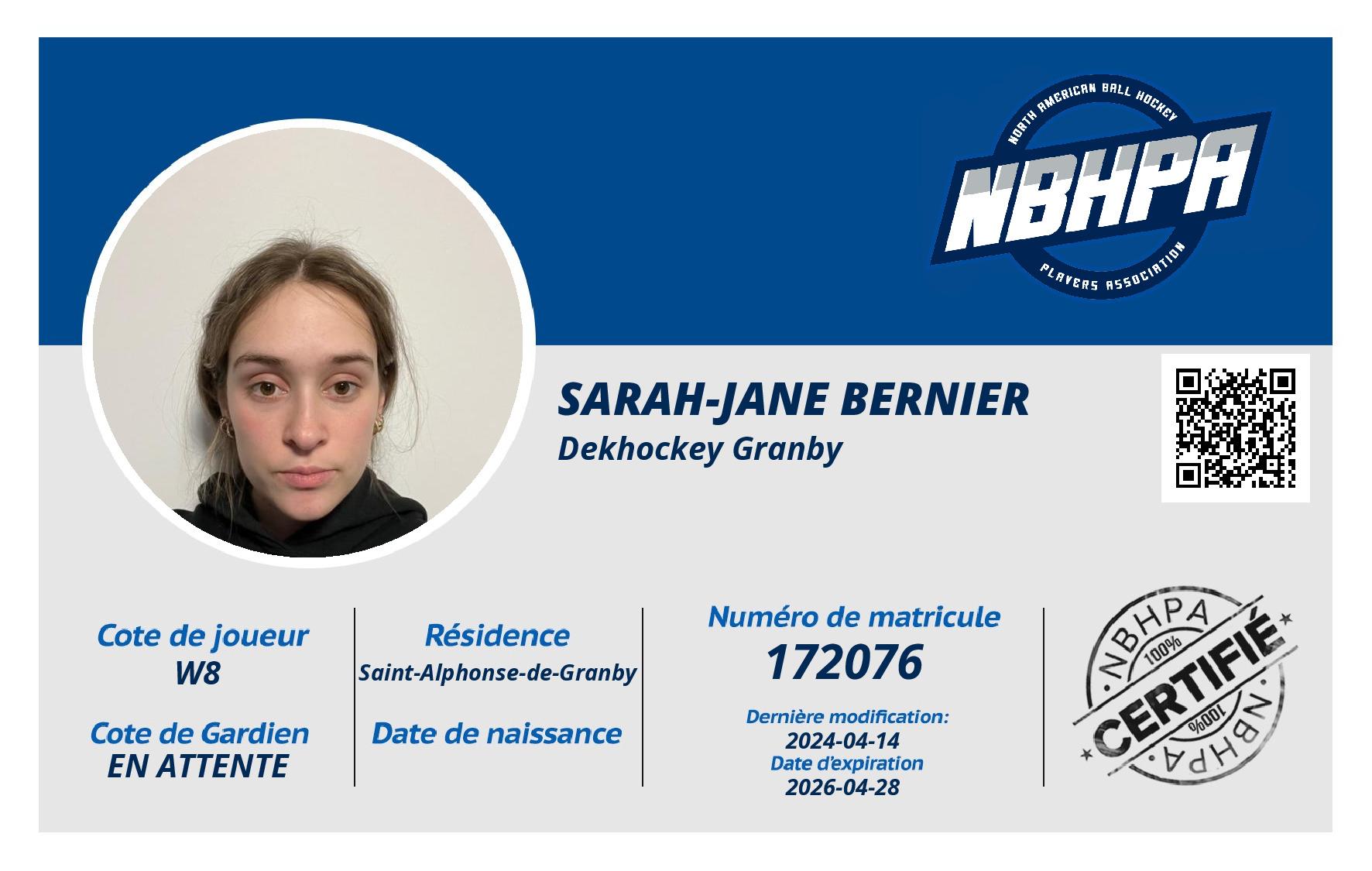 Sarah-Jane Bernier