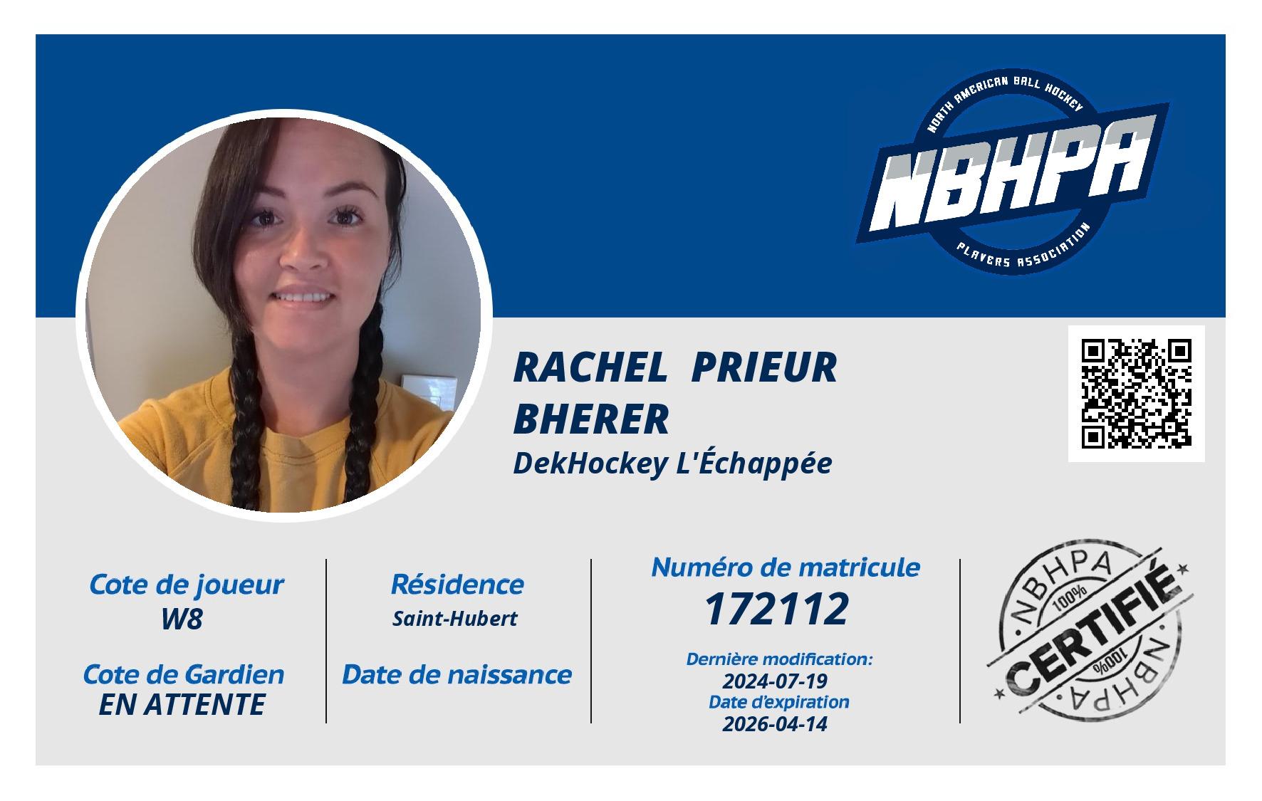 Rachel  Prieur Bherer