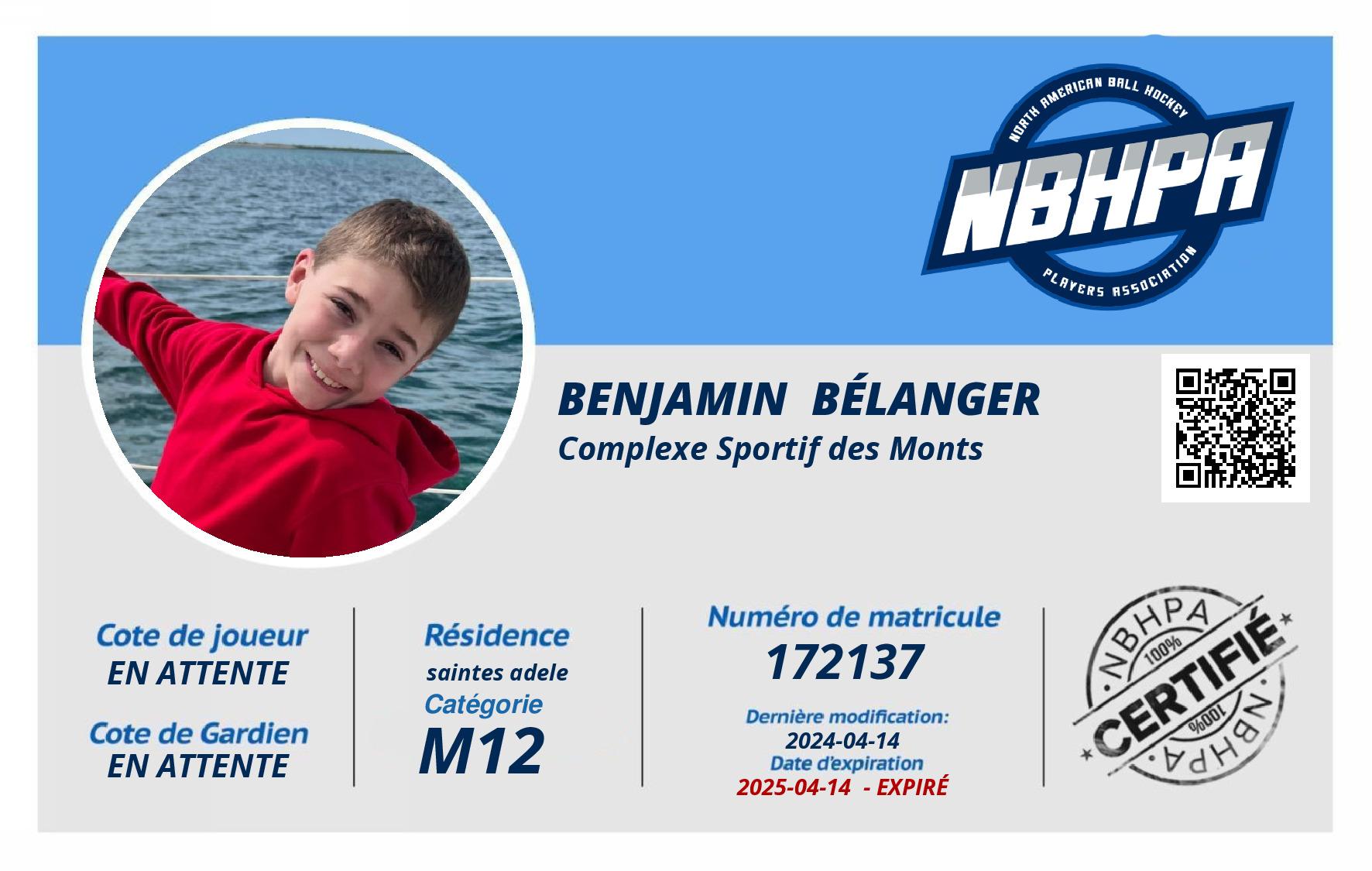 Benjamin  Bélanger 