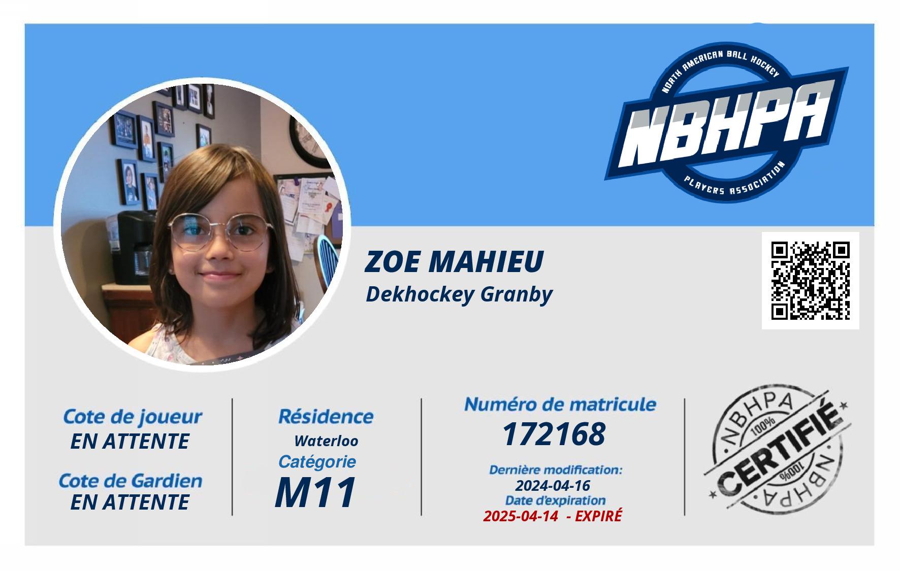 Zoe Mahieu