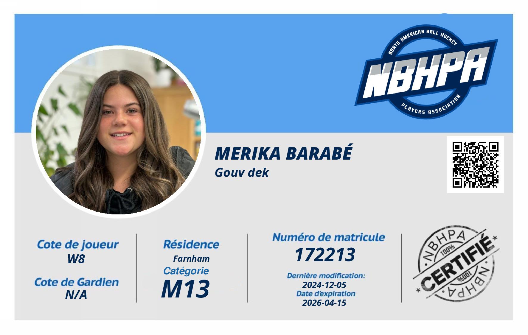 Merika Barabé 