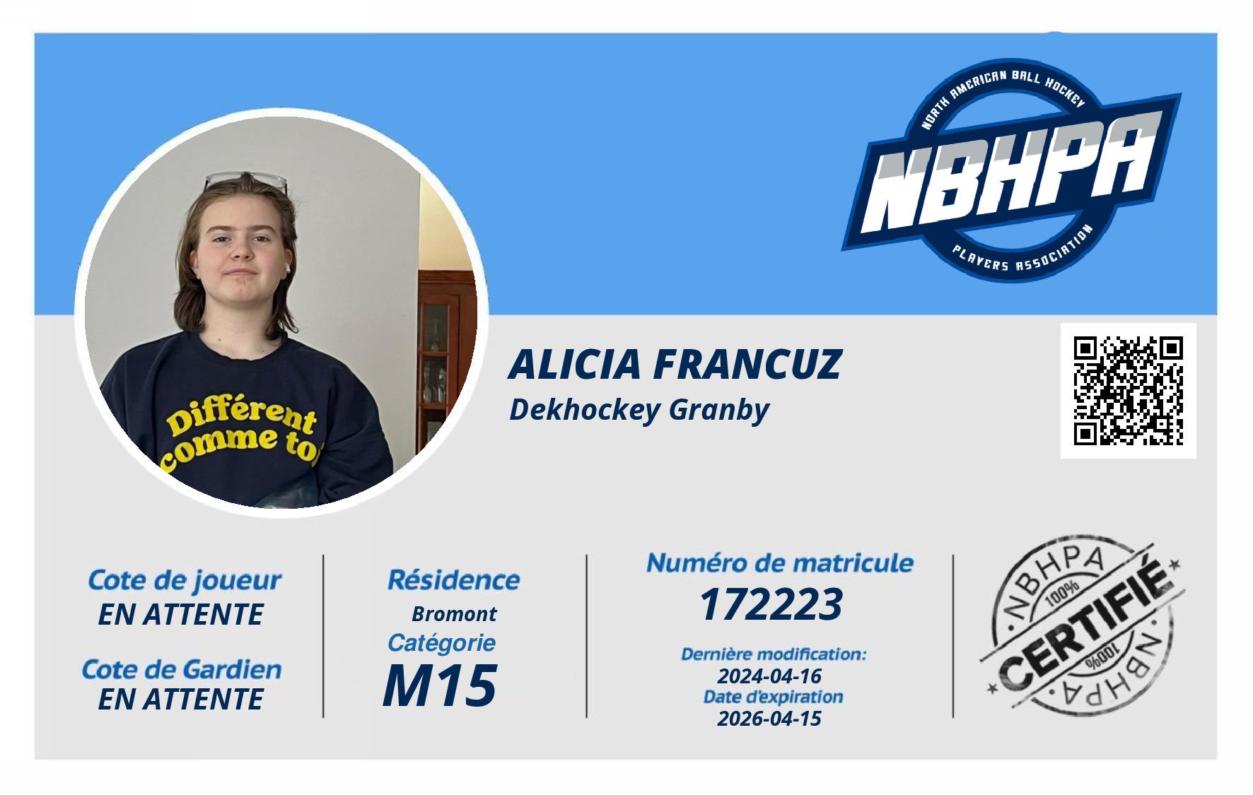 Alicia Francuz