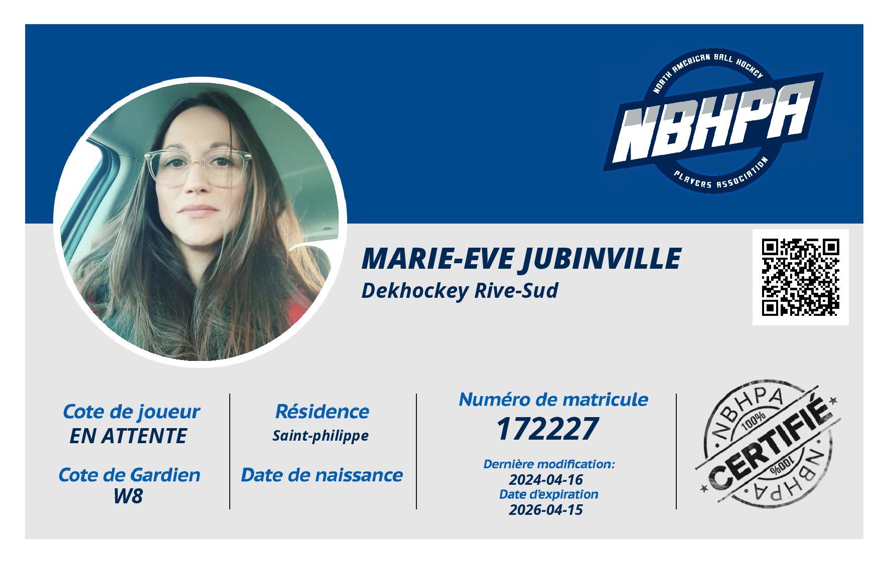 Marie-Eve Jubinville 