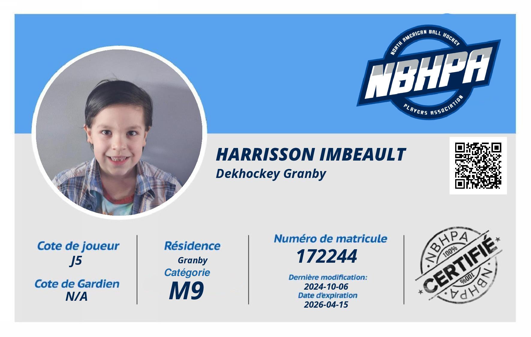 Harrisson Imbeault