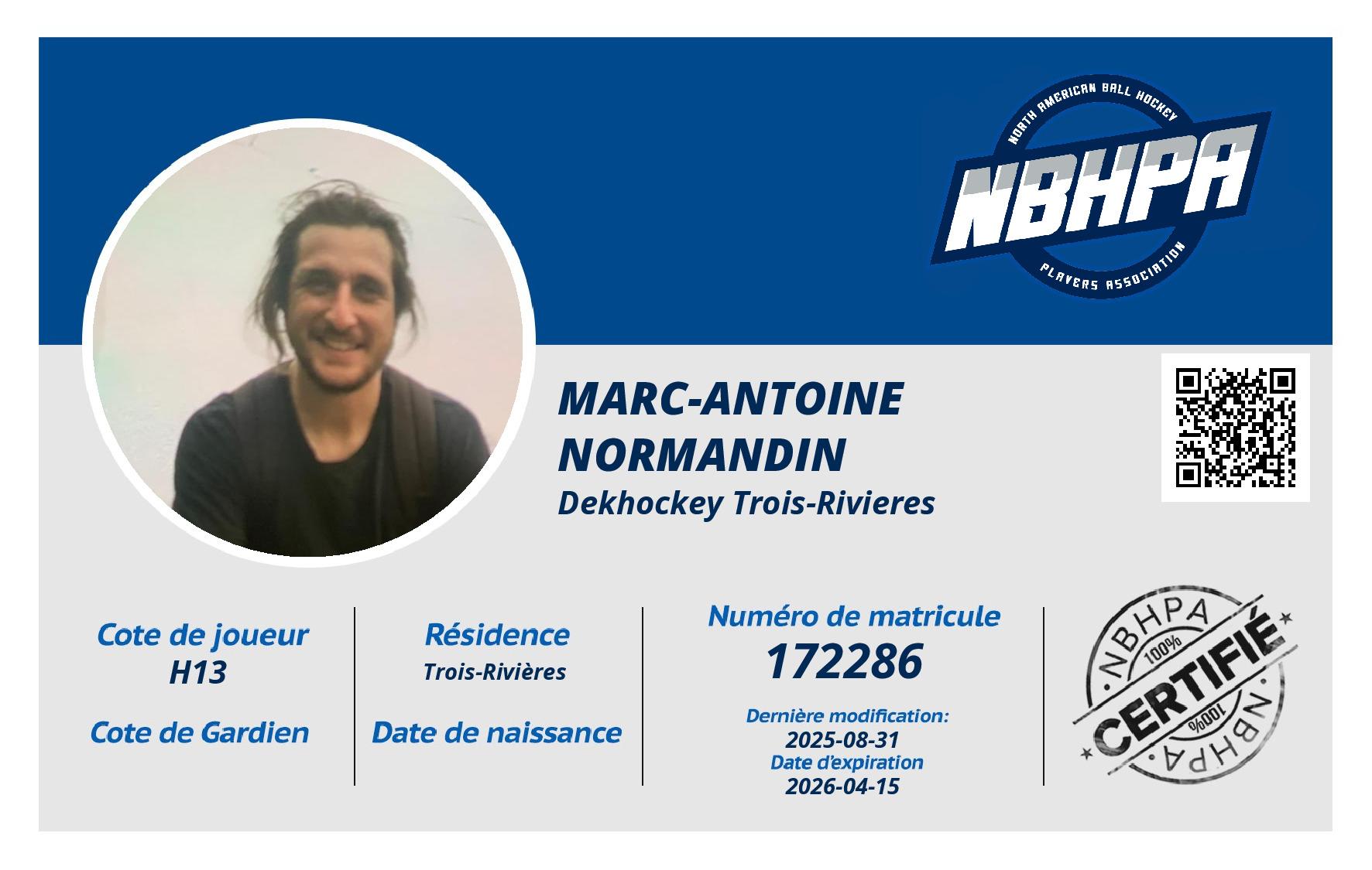 Marc-Antoine  Normandin