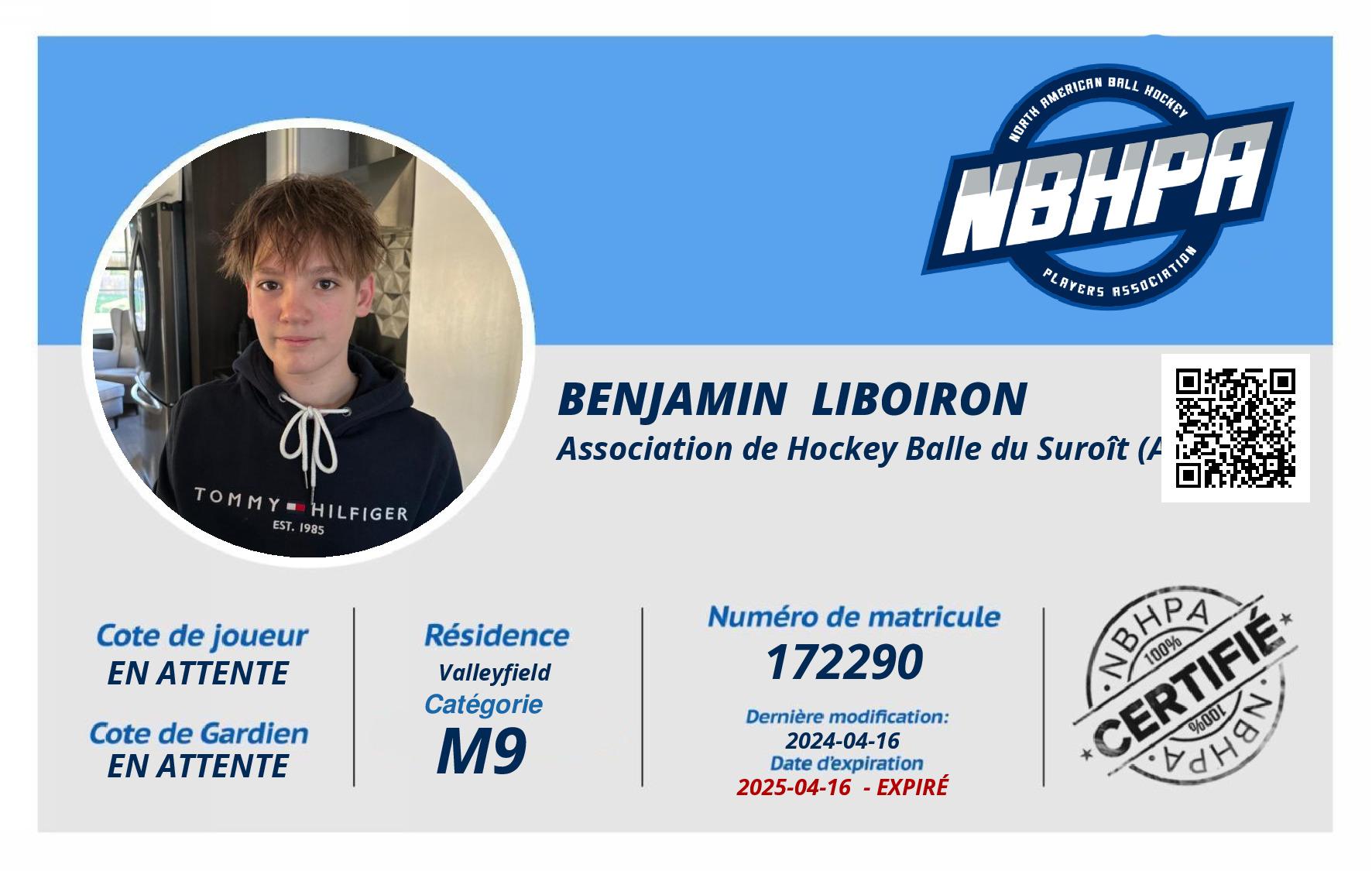 Benjamin  Liboiron
