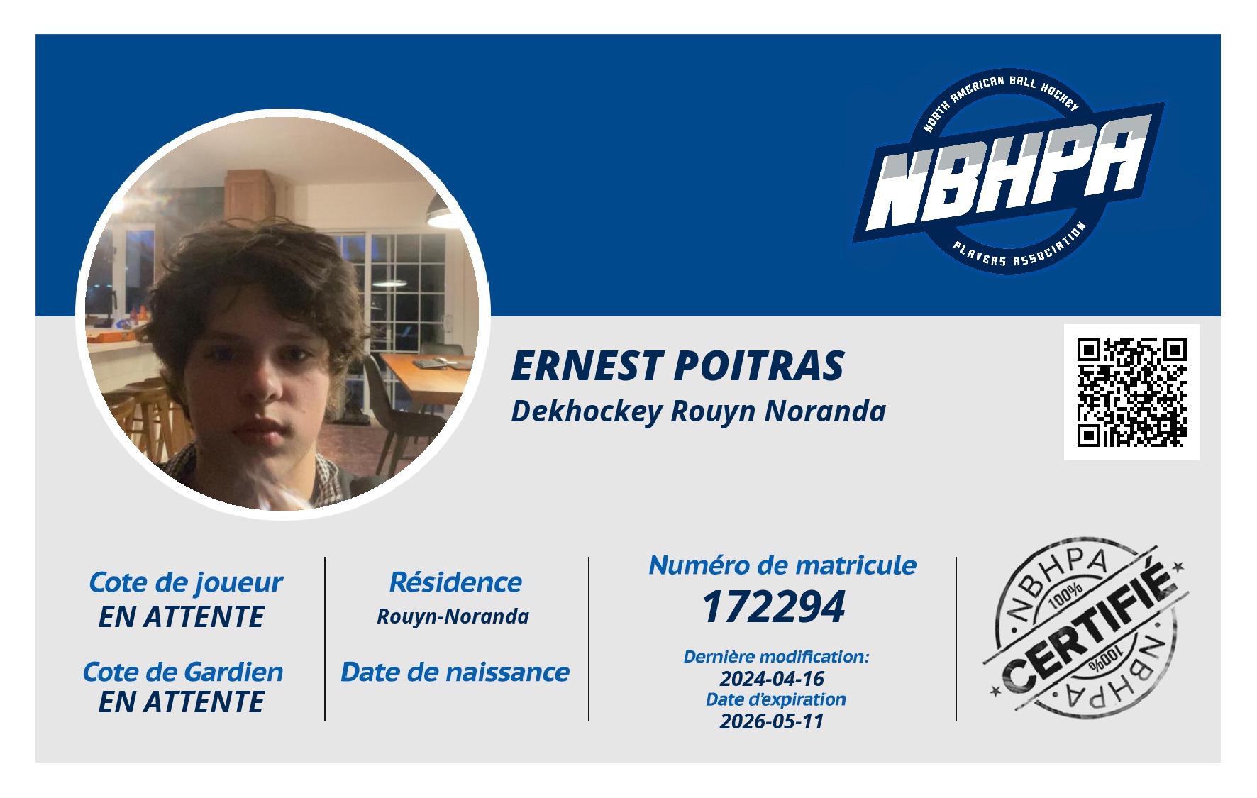 Ernest Poitras