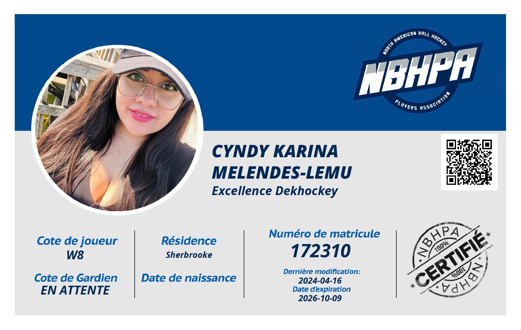 Cyndy Karina Melendes-Lemu