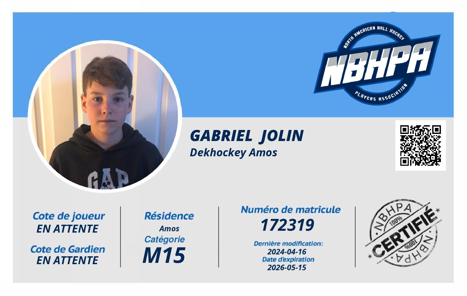 Gabriel  Jolin