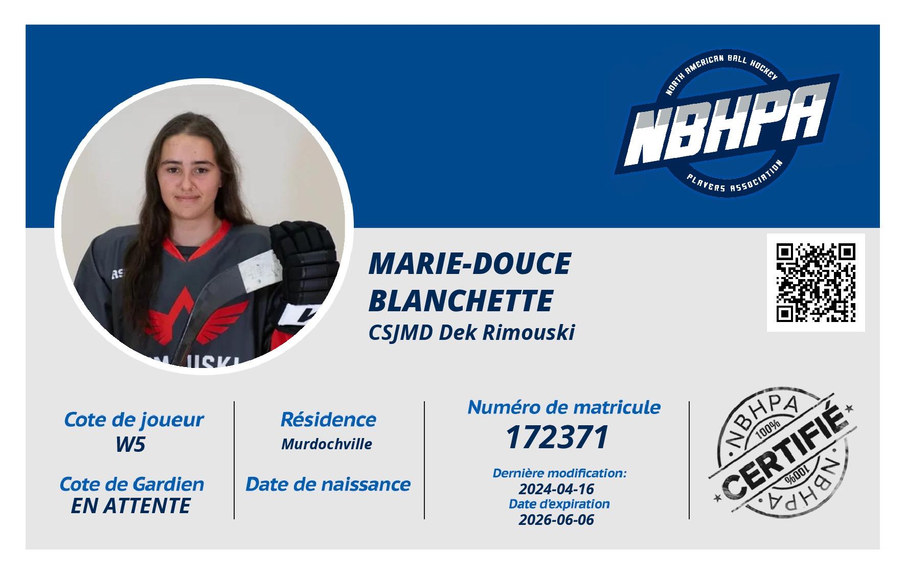 Marie-Douce  Blanchette
