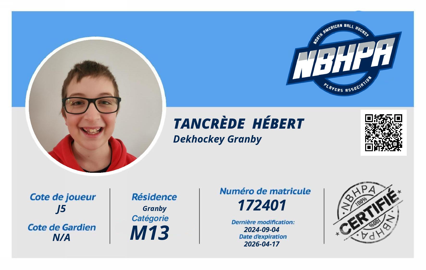 Tancrède  Hébert 