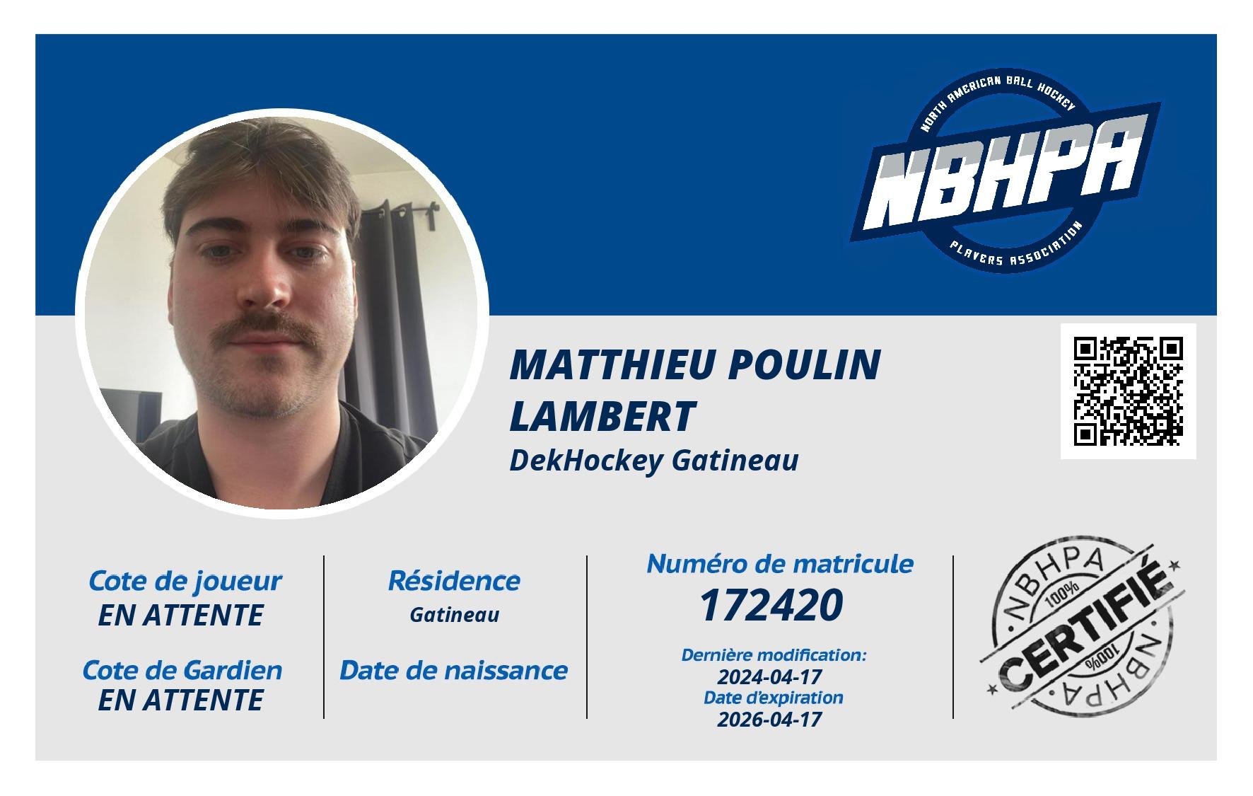 Matthieu Poulin Lambert