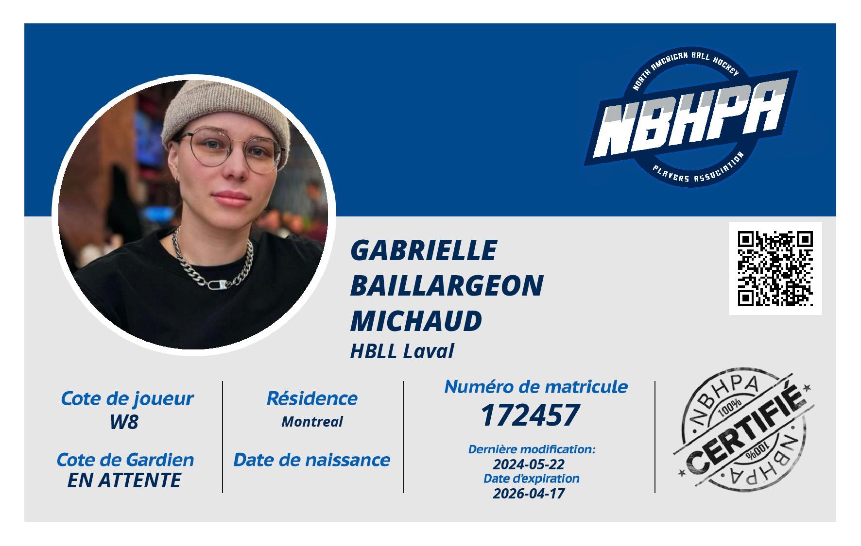 Gabrielle Baillargeon Michaud