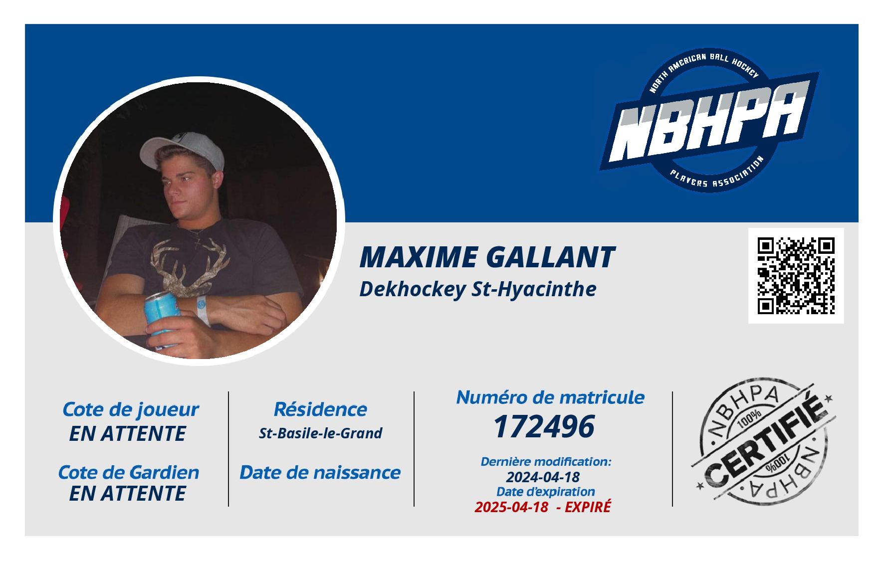 Maxime Gallant