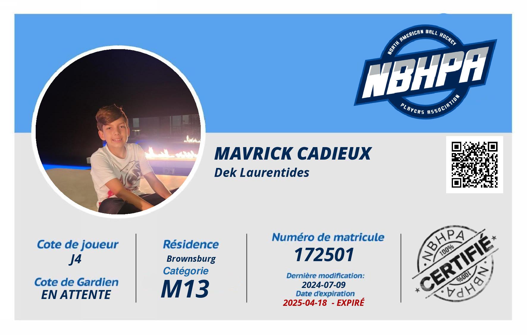 Mavrick Cadieux