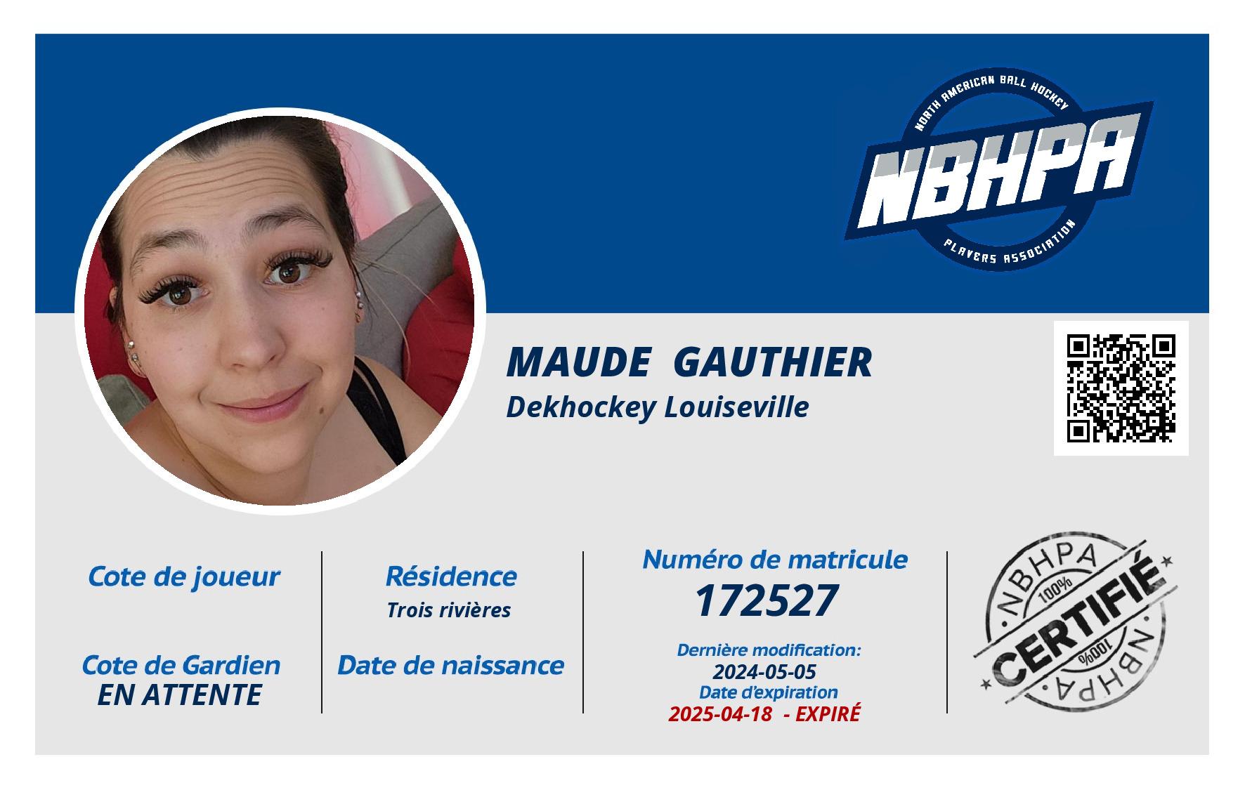 Maude  Gauthier 