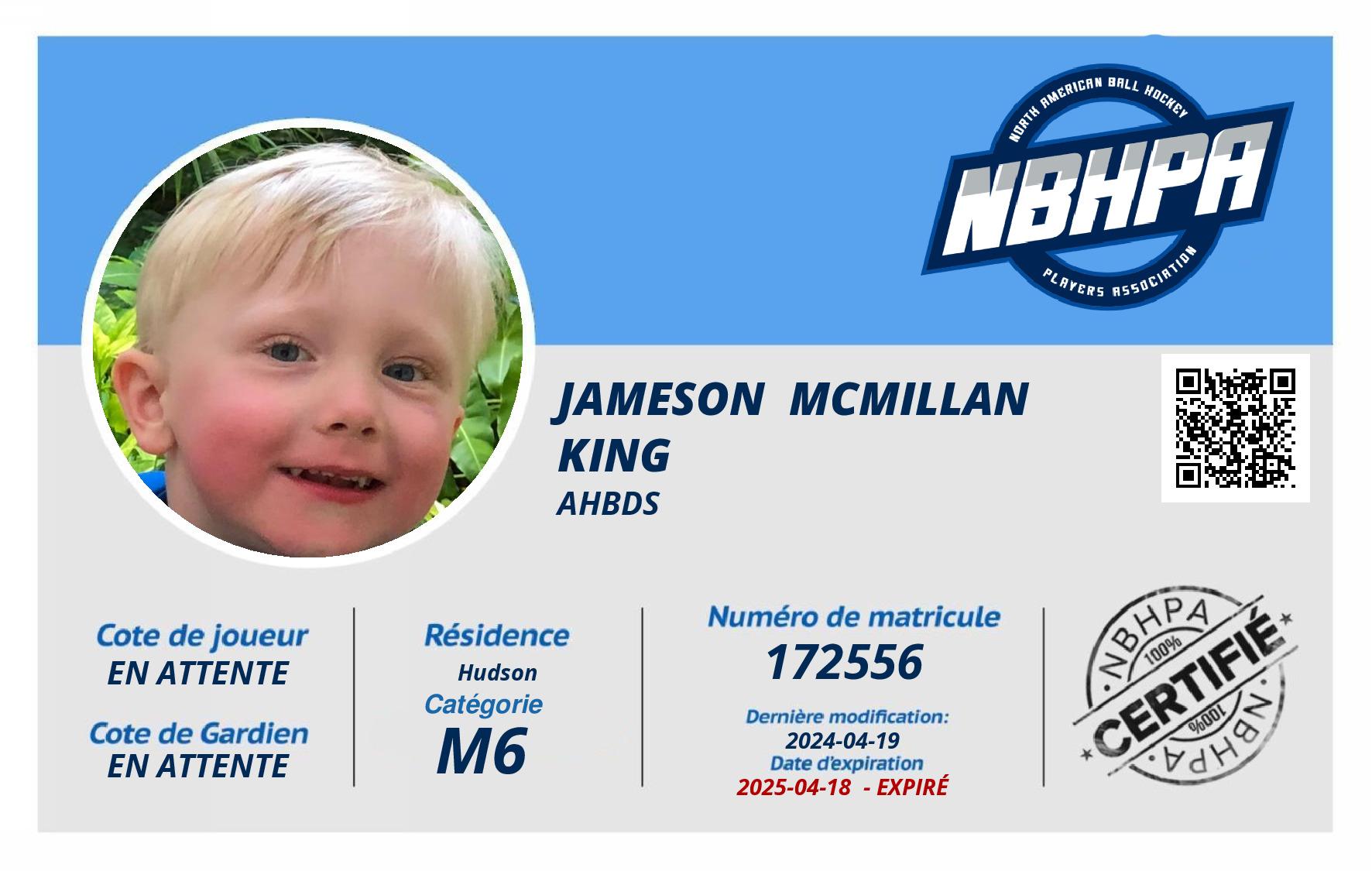 Jameson  McMillan King