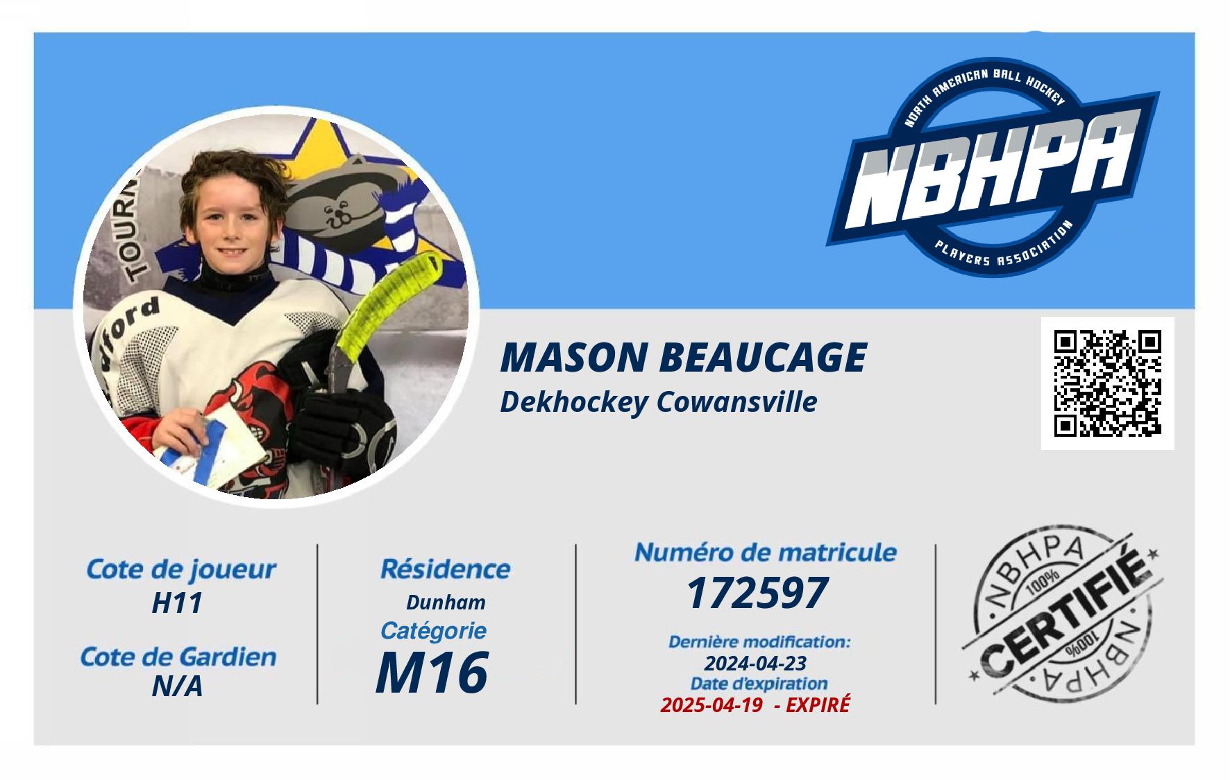 Mason Beaucage