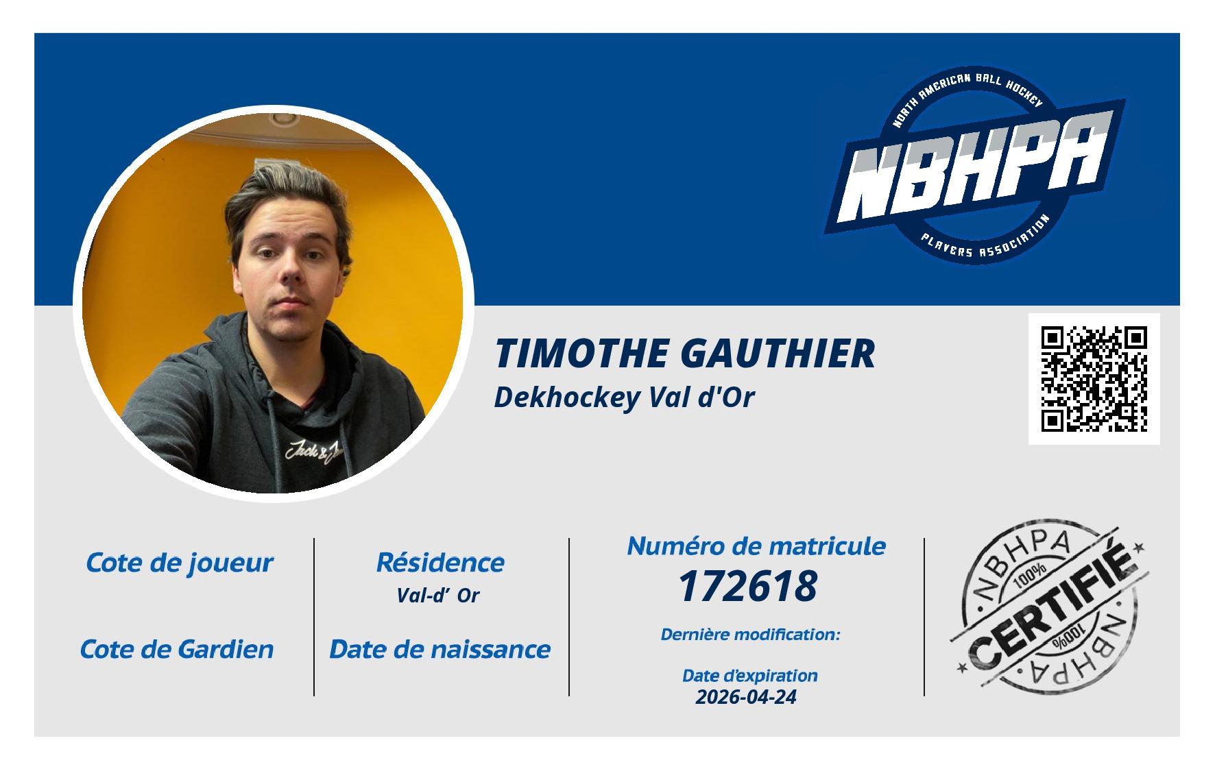 Timothe Gauthier