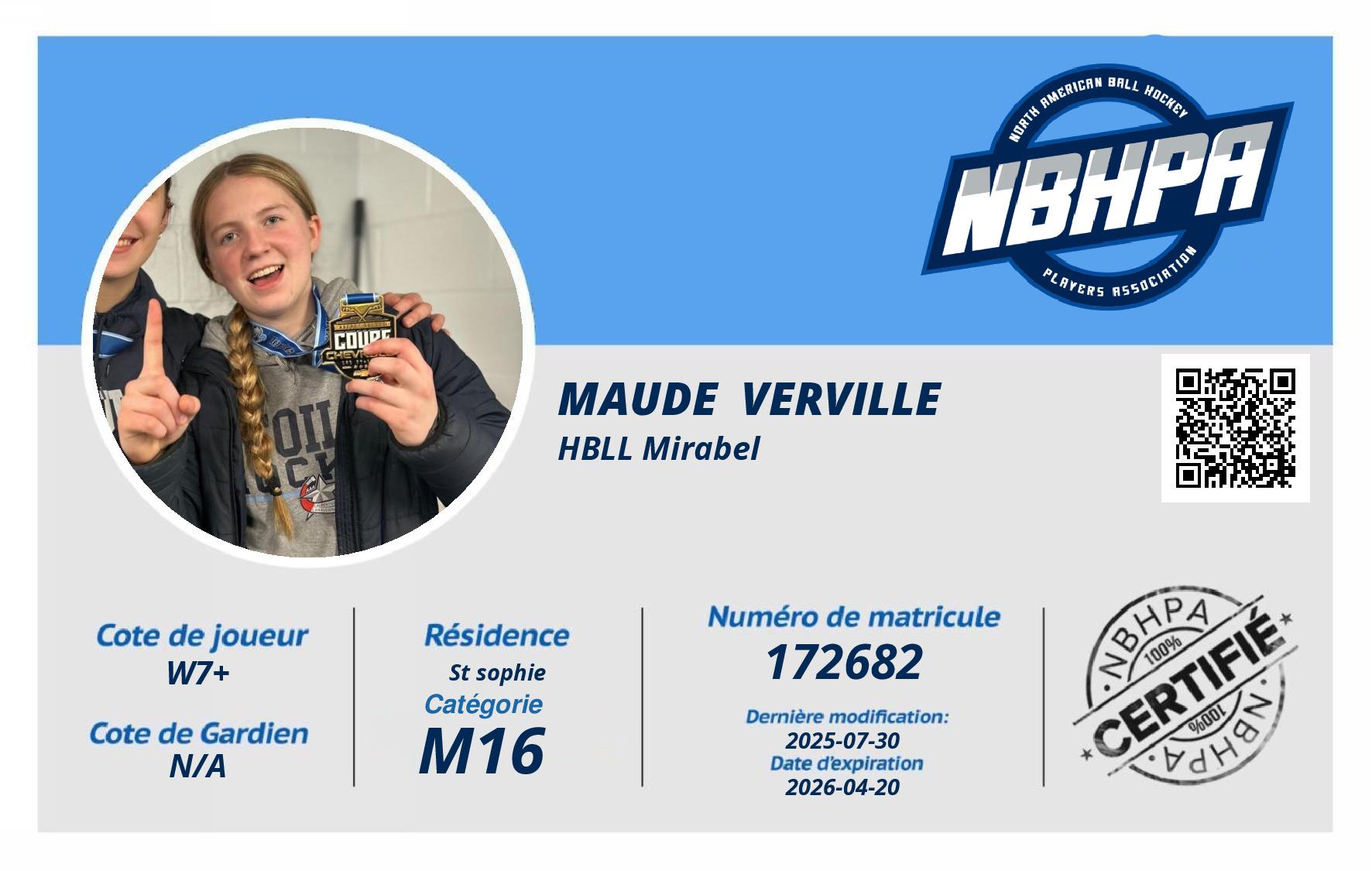 Maude  Verville 
