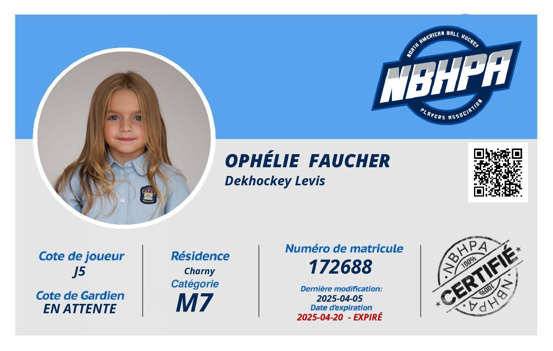 Ophélie  Faucher 