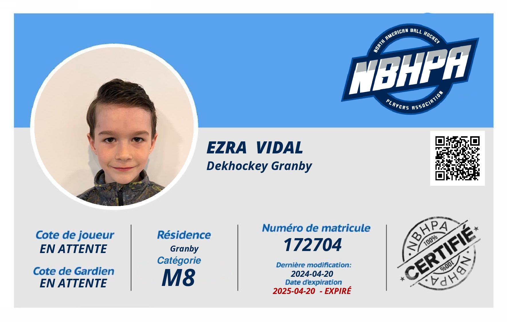 Ezra  Vidal 