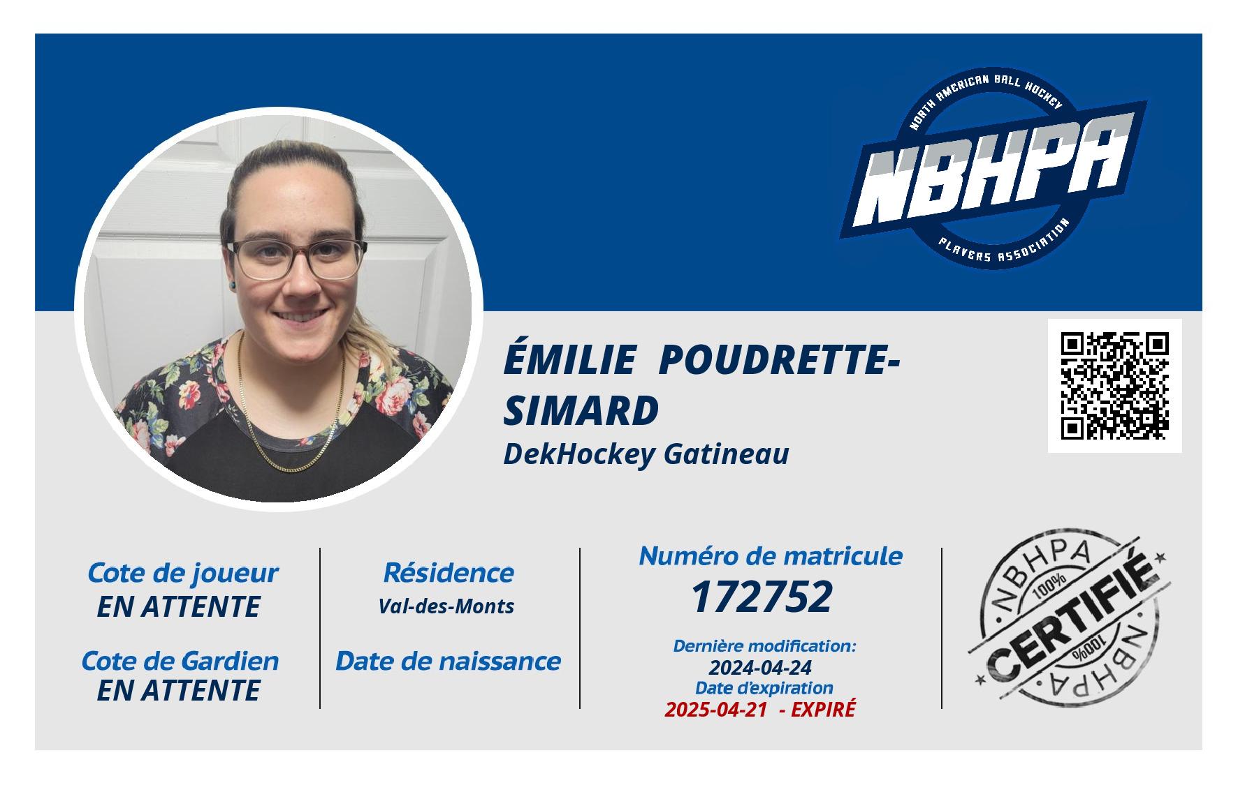 Émilie  Poudrette-Simard 