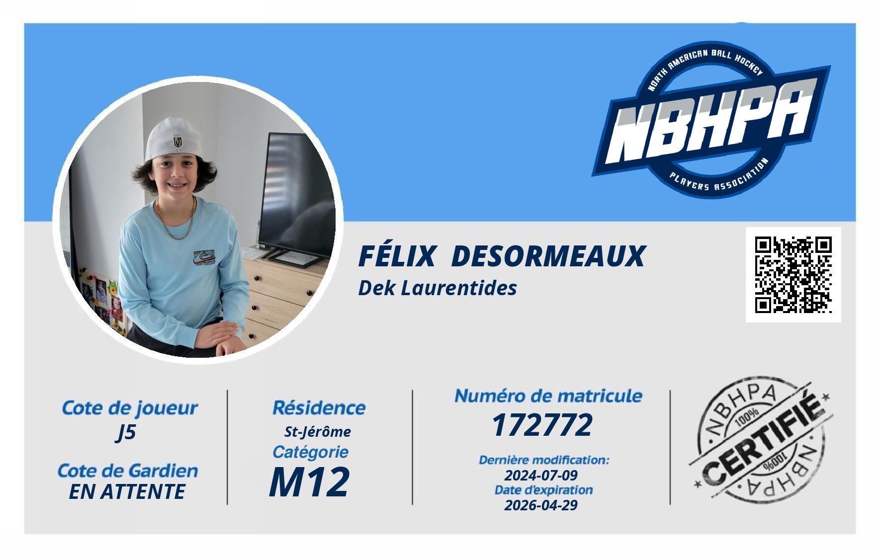 Félix  Desormeaux