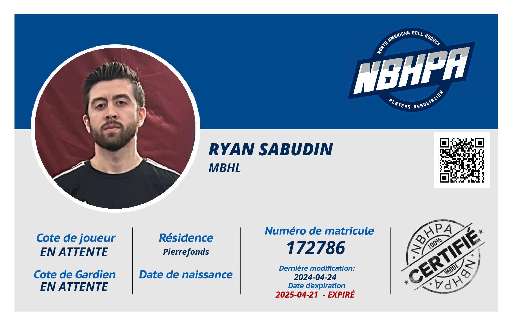 Ryan Sabudin