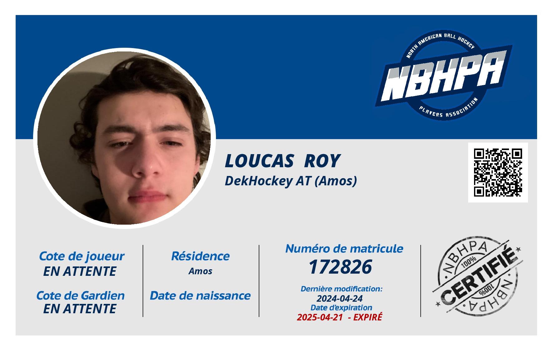 Loucas  Roy