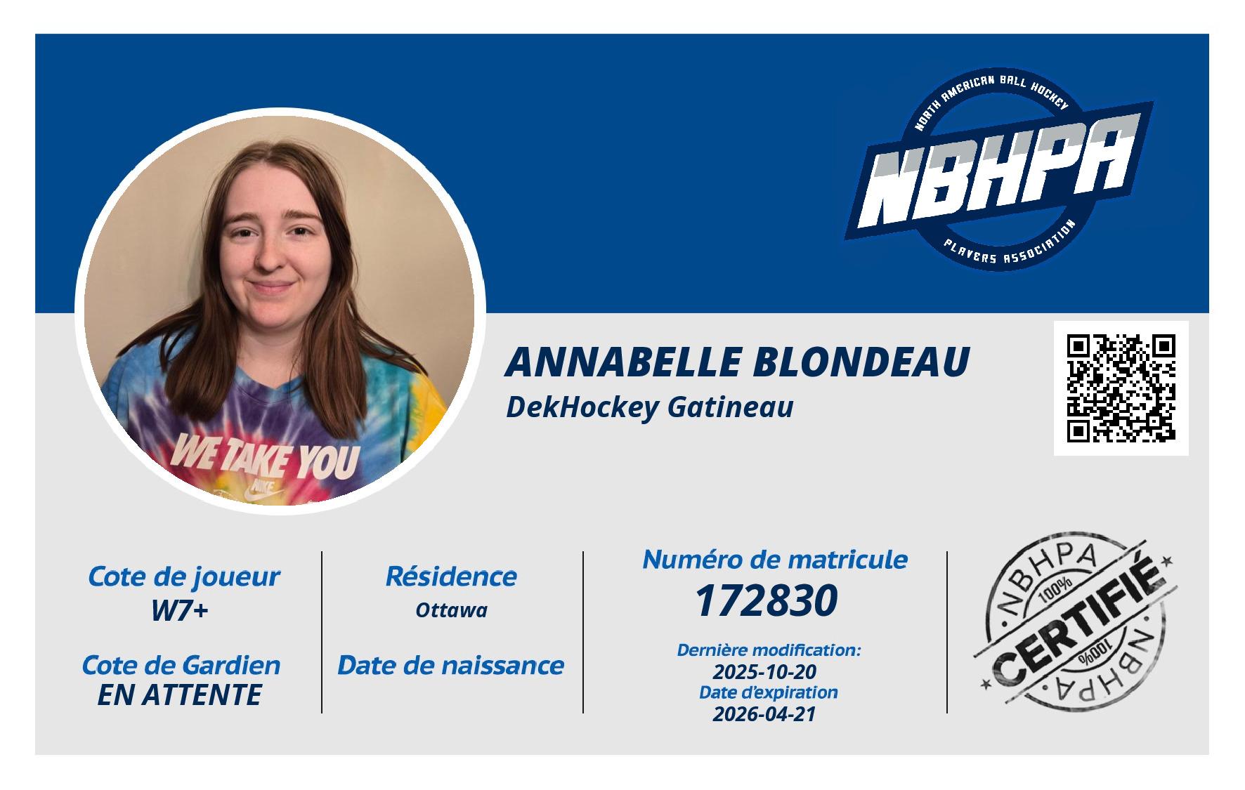 Annabelle Blondeau