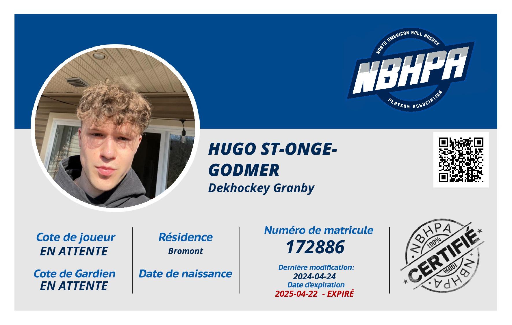 Hugo St-Onge-Godmer