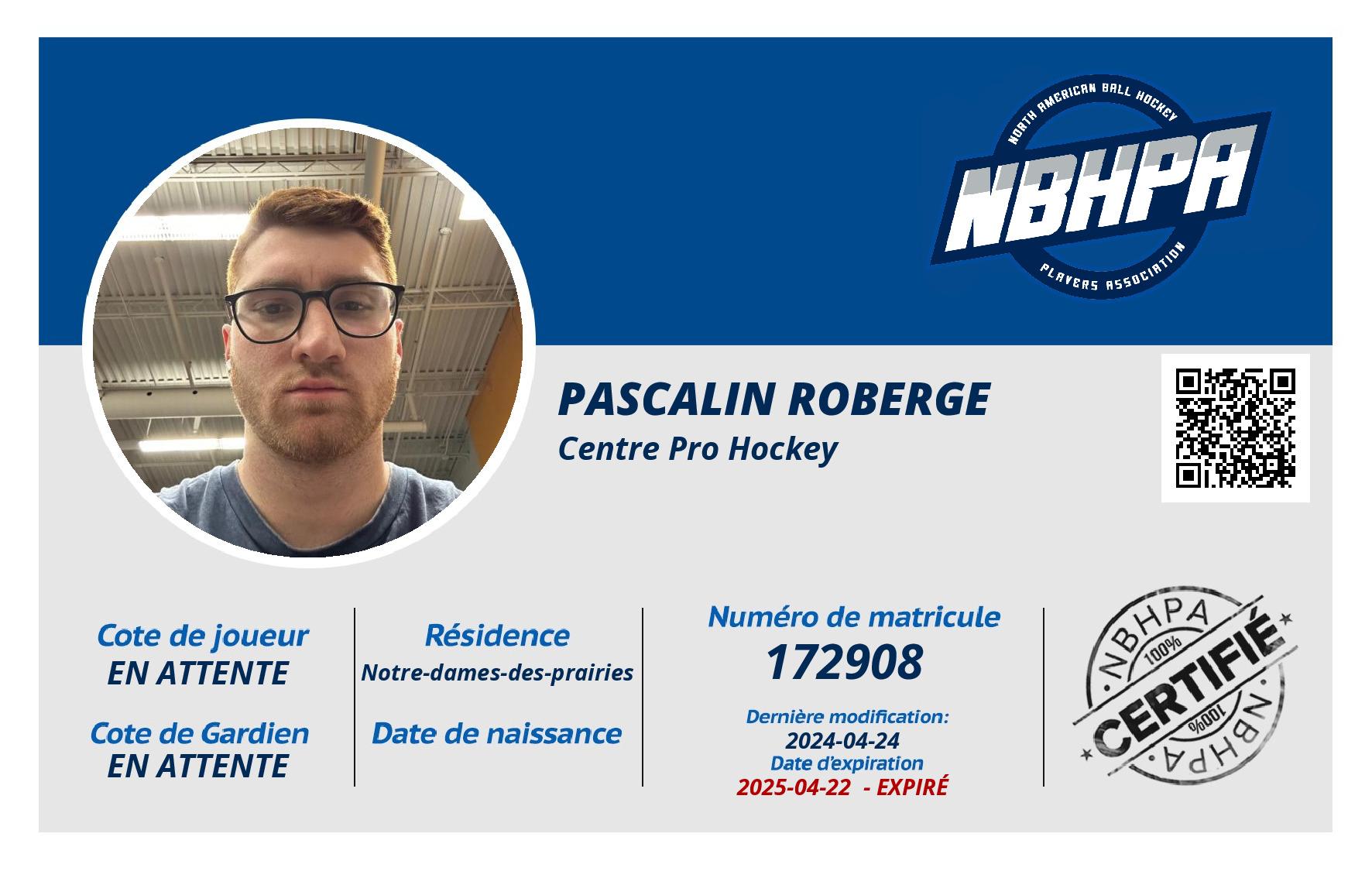 Pascalin Roberge