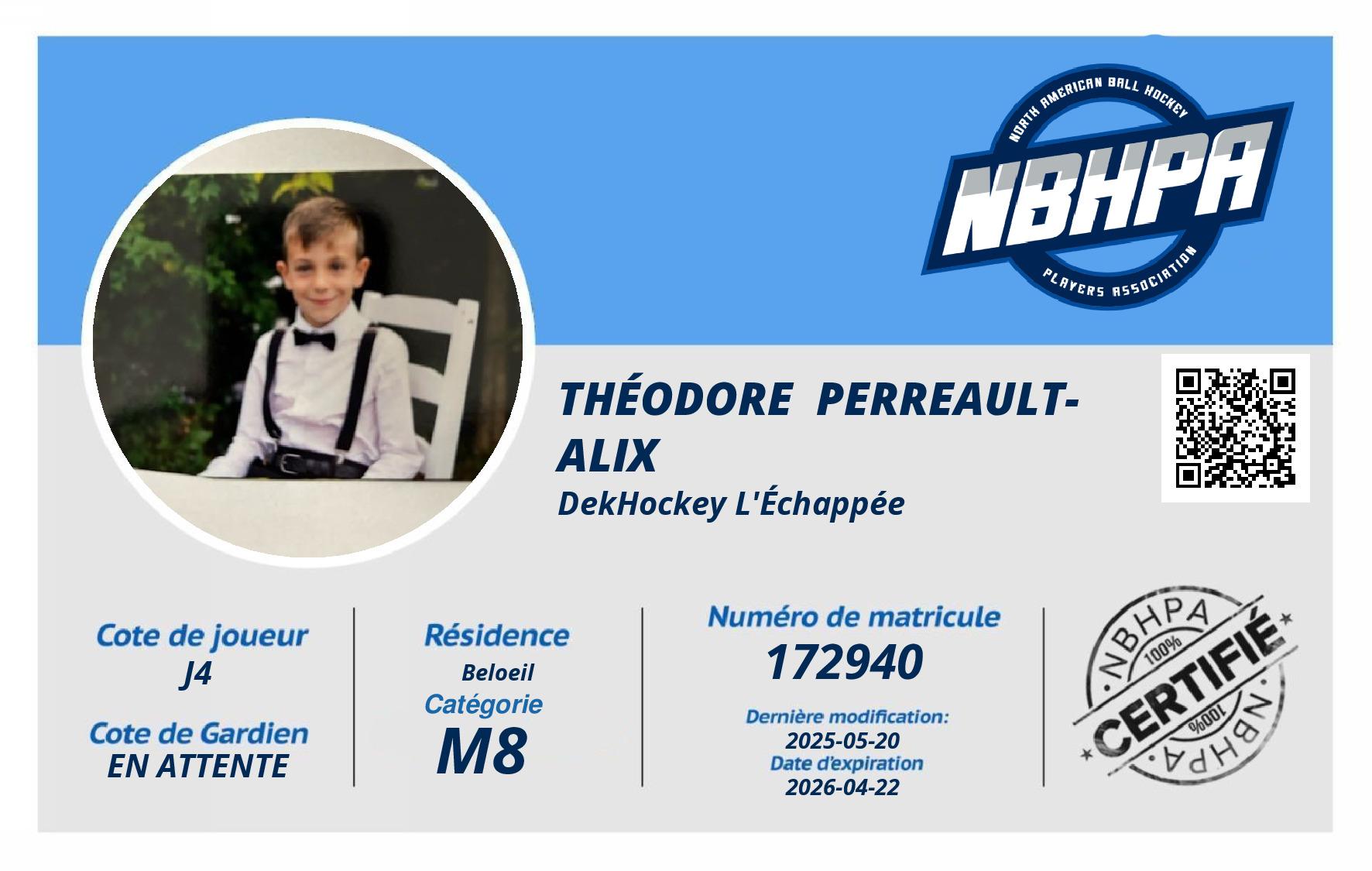 Théodore  Perreault- Alix