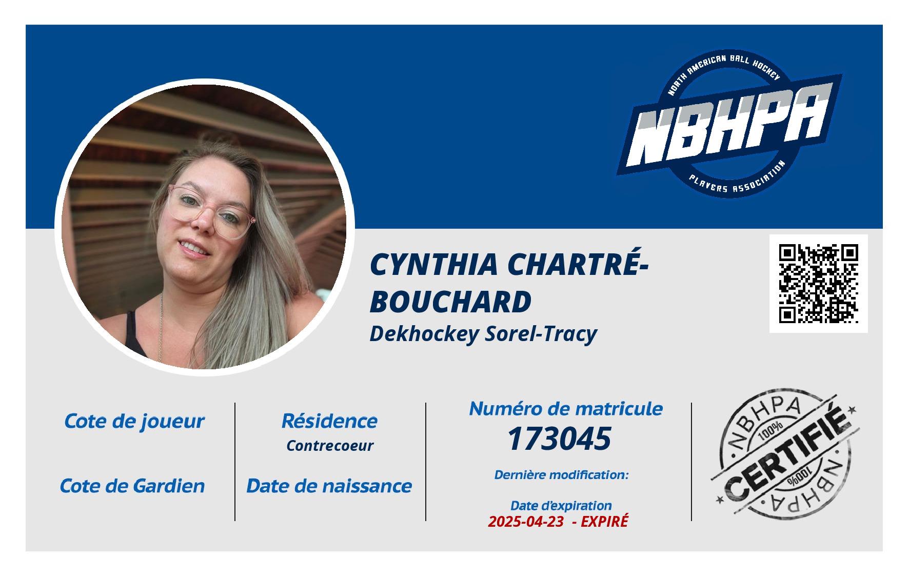 Cynthia Chartré-Bouchard