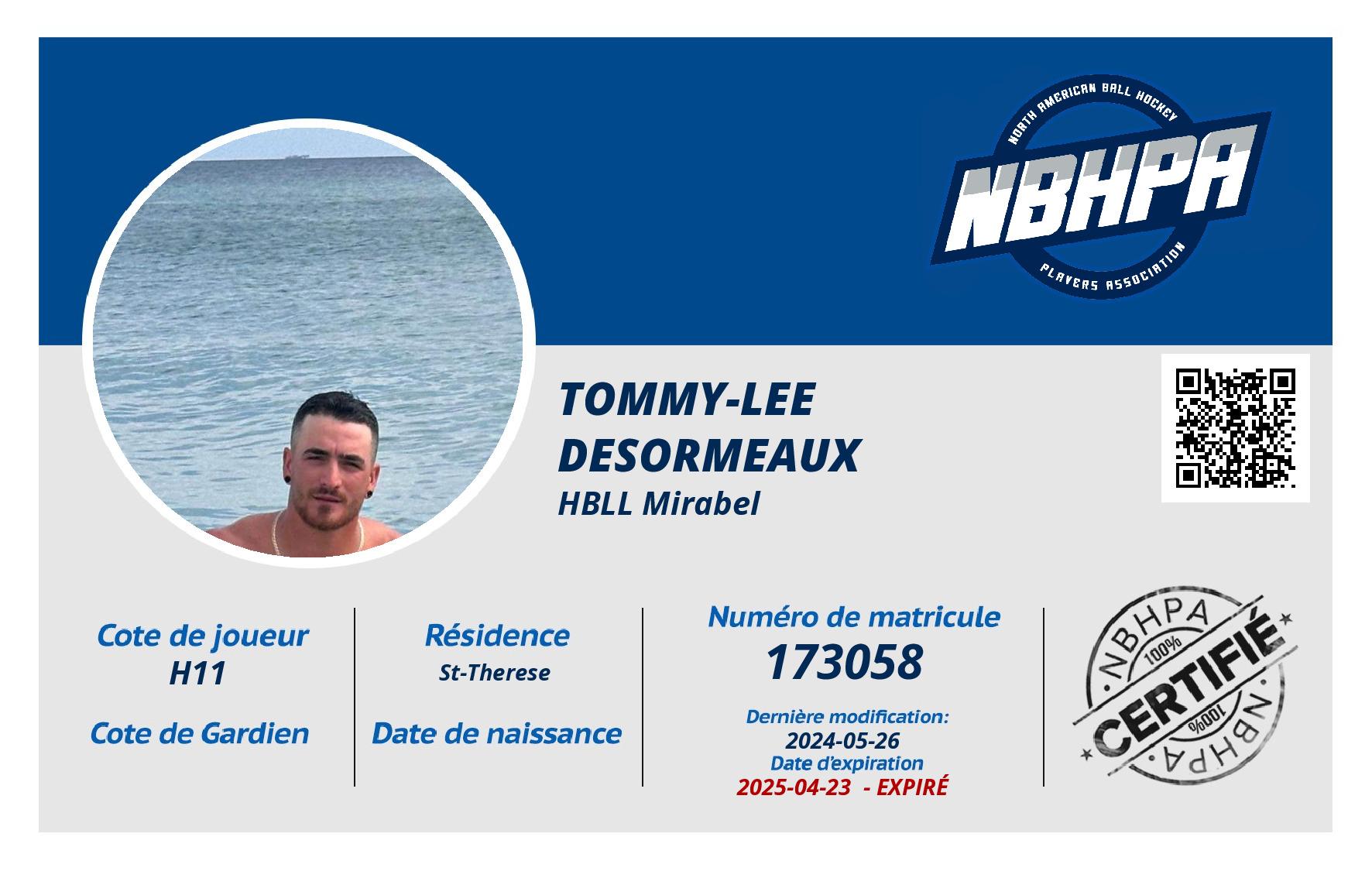 Tommy-lee Desormeaux