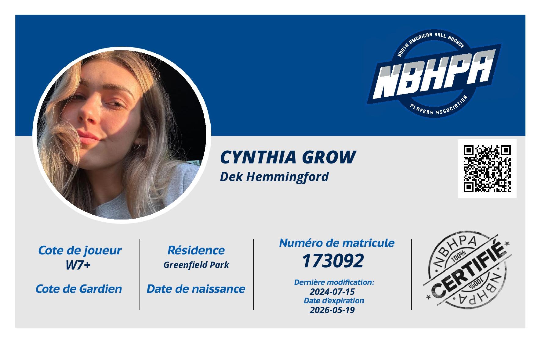 Cynthia Grow