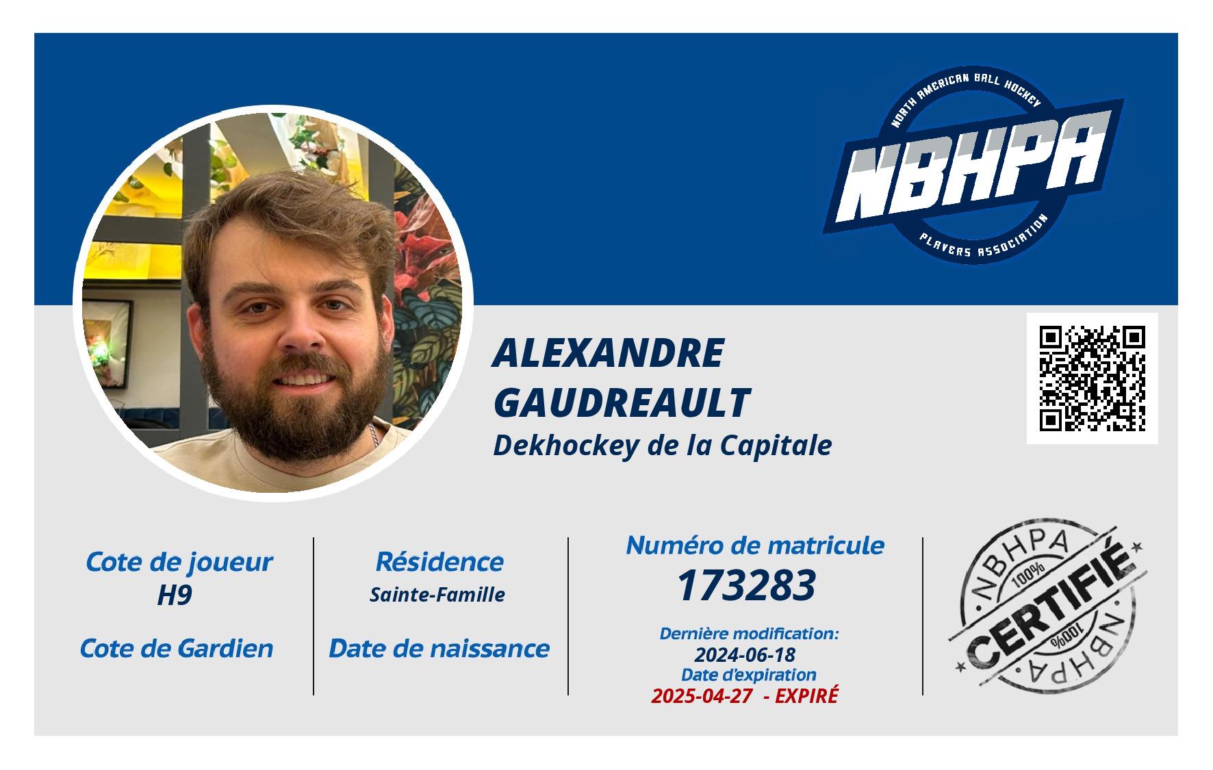 Alexandre  Gaudreault 