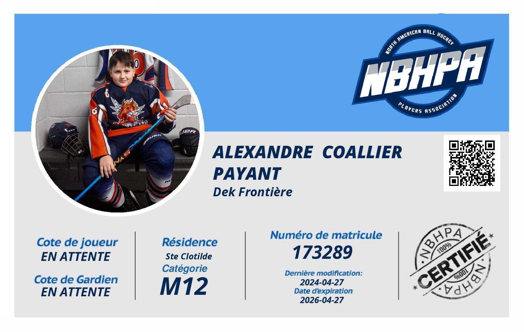 Alexandre  Coallier Payant