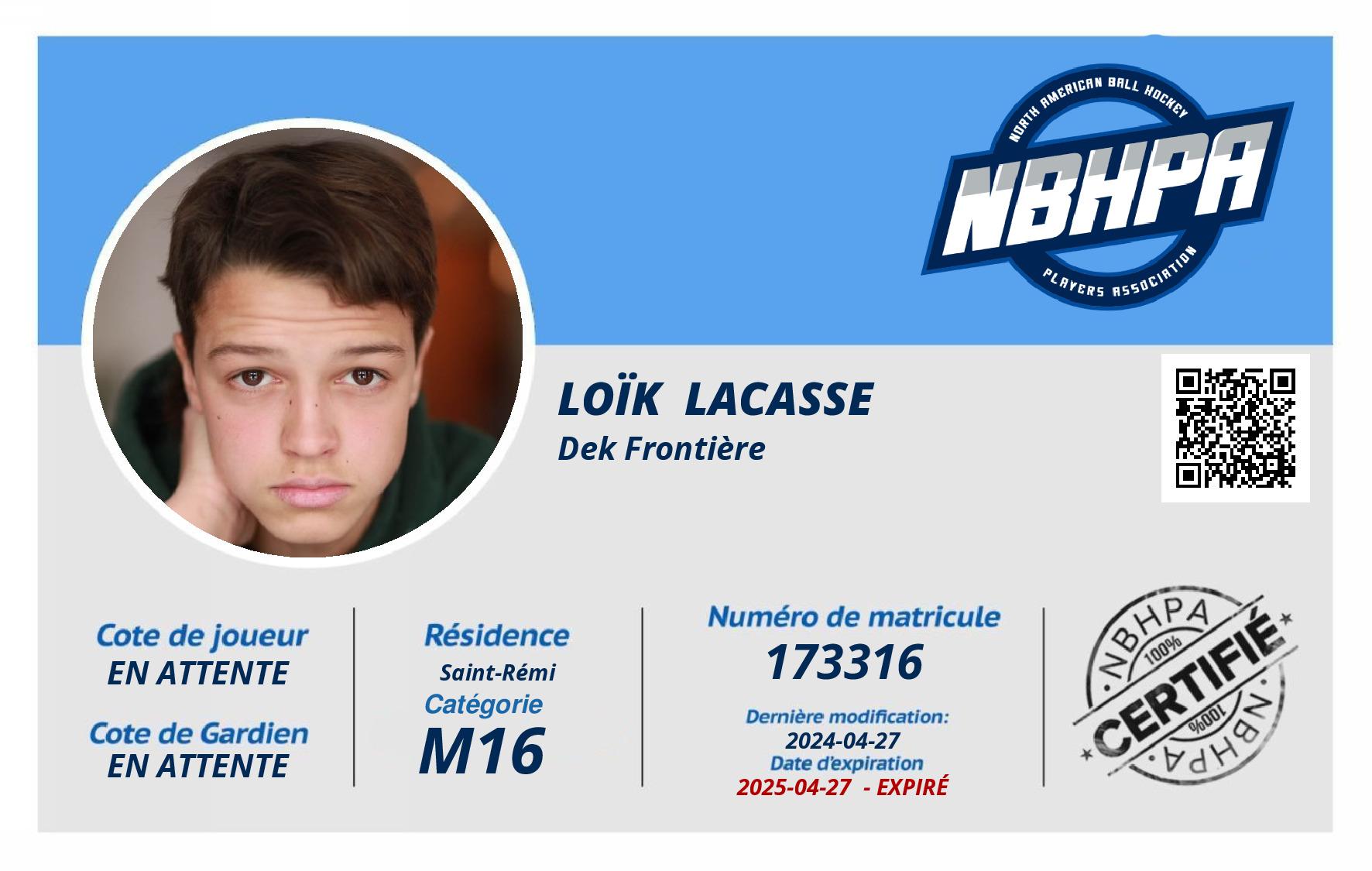 Loïk  Lacasse