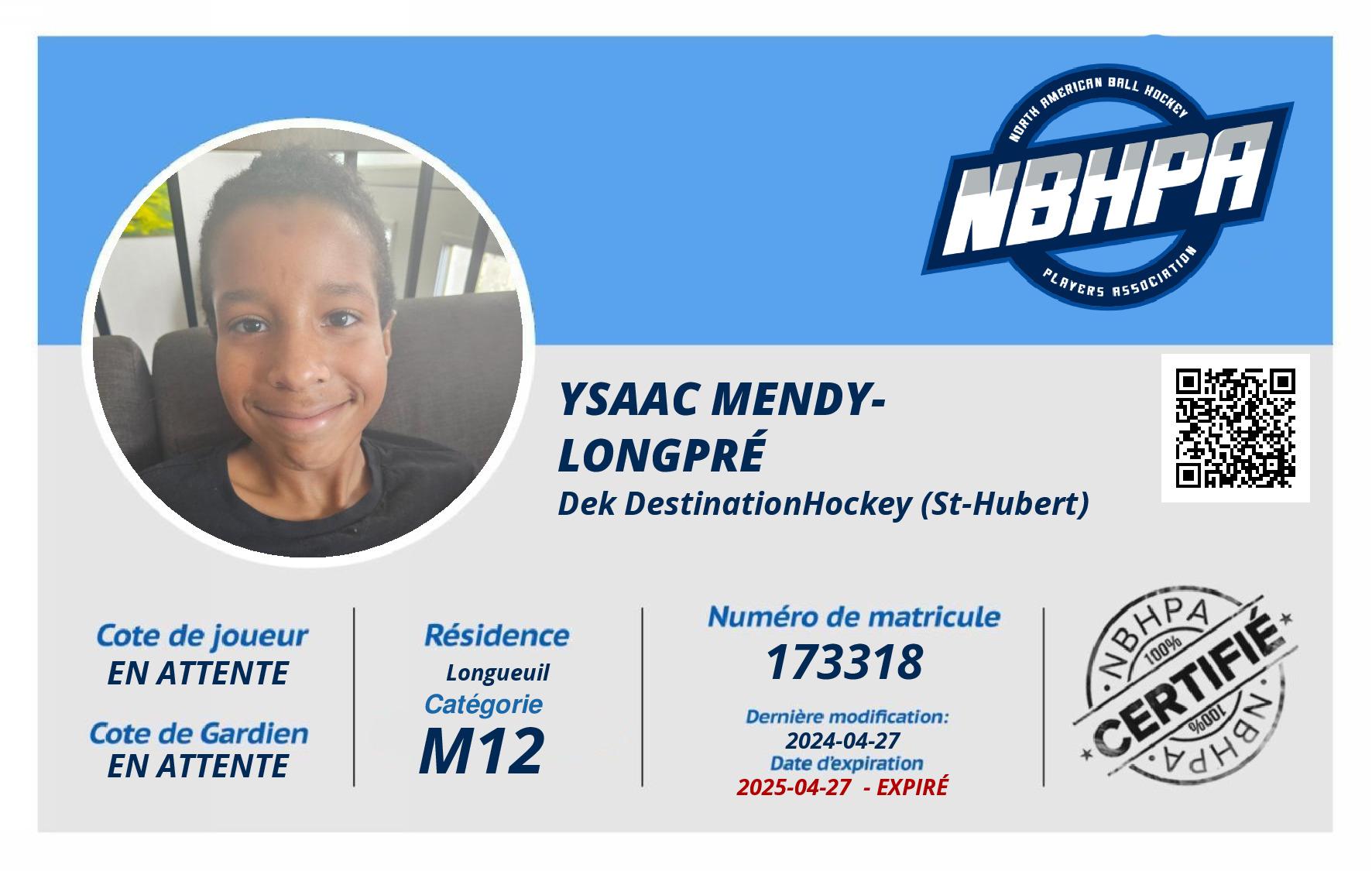 Ysaac Mendy-Longpré 