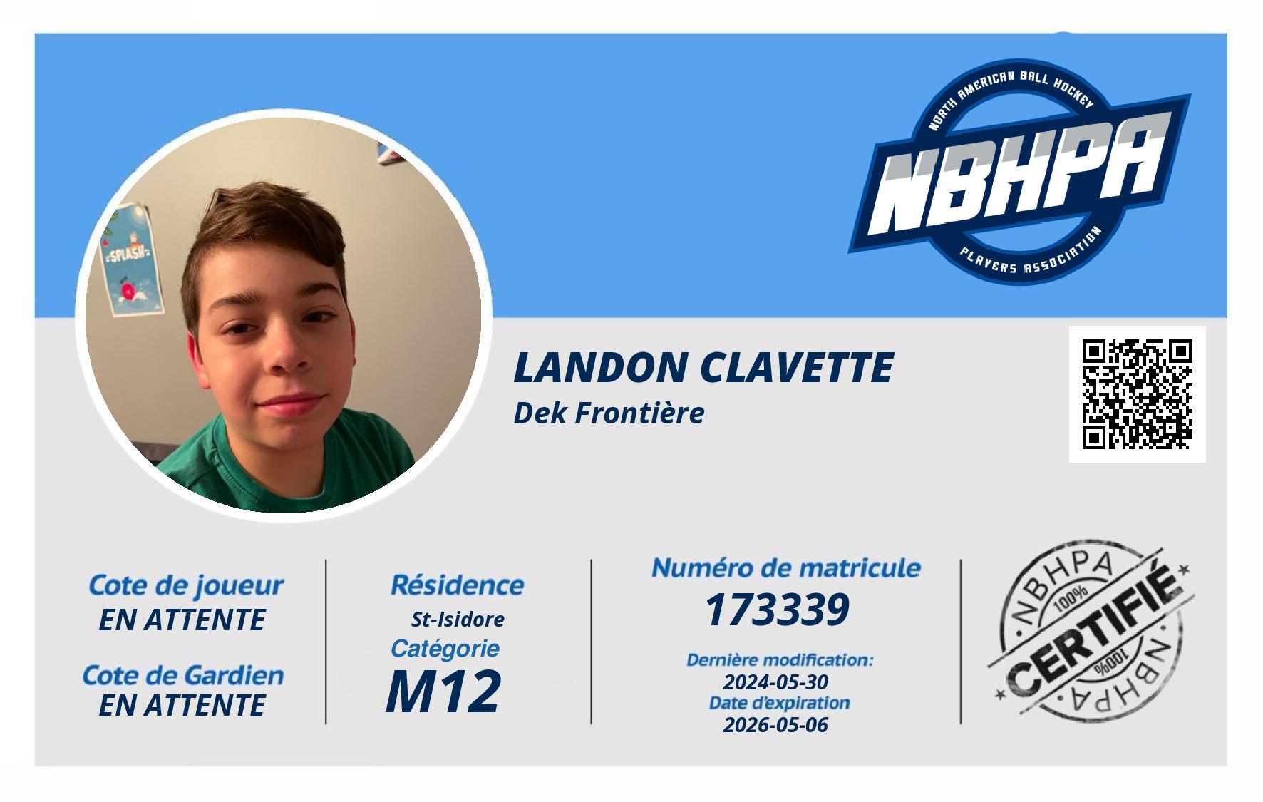 Landon Clavette