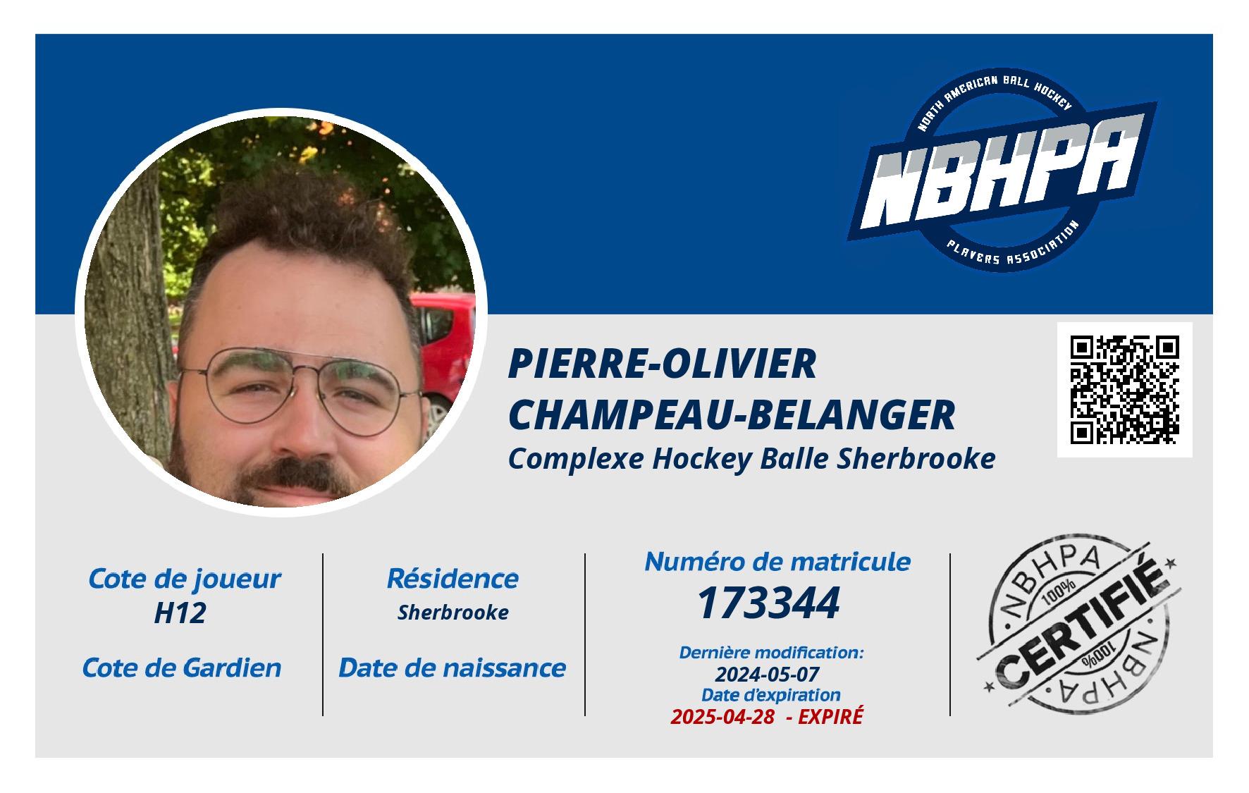 Pierre-Olivier  Champeau-Belanger