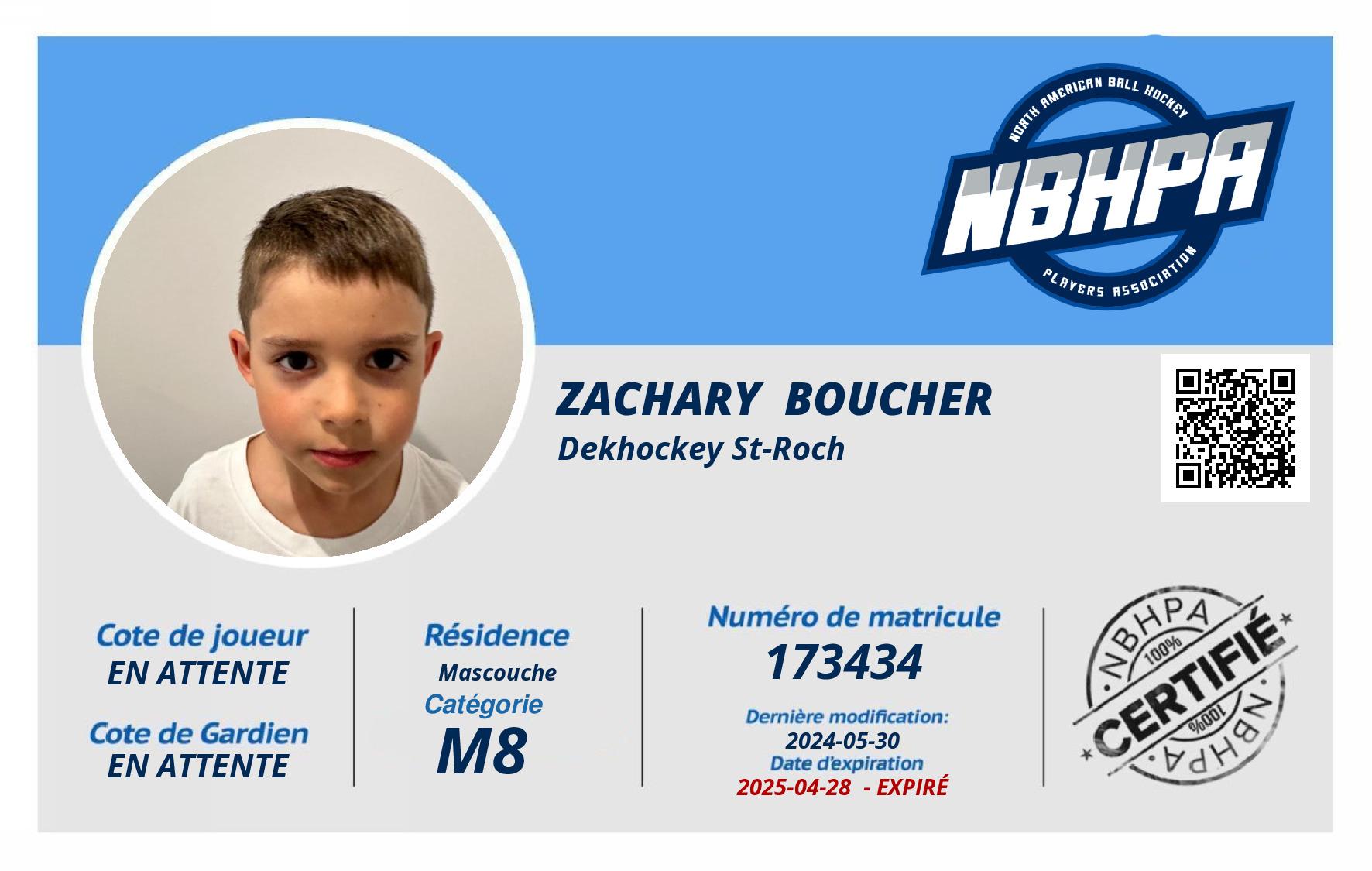 Zachary  Boucher 