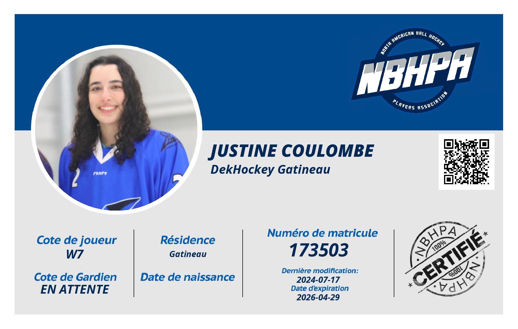 Justine Coulombe