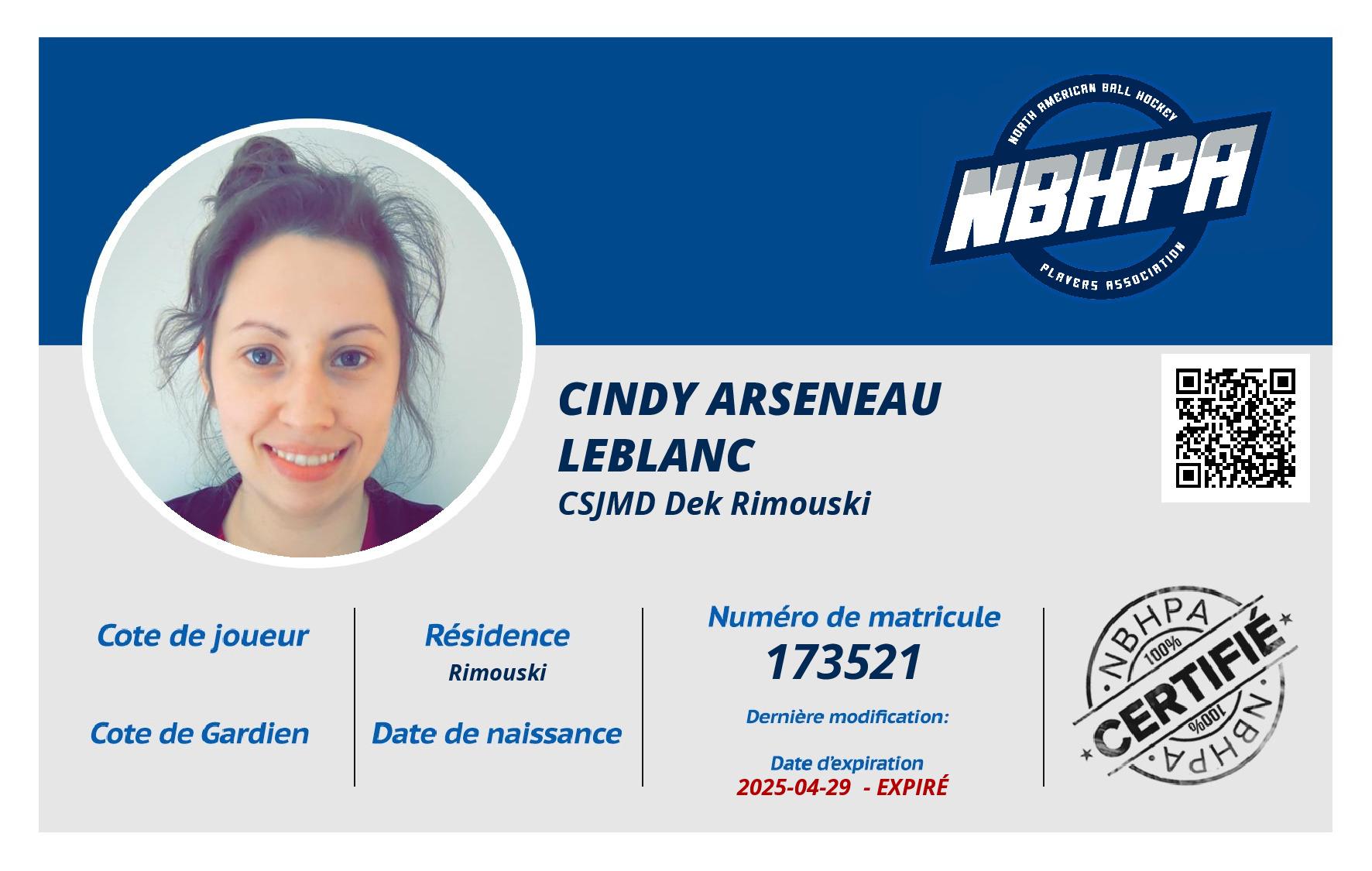 Cindy Arseneau Leblanc