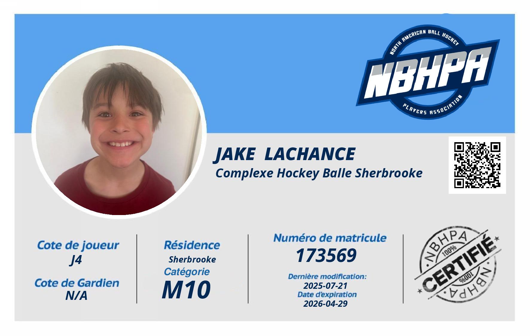 Jake  Lachance 