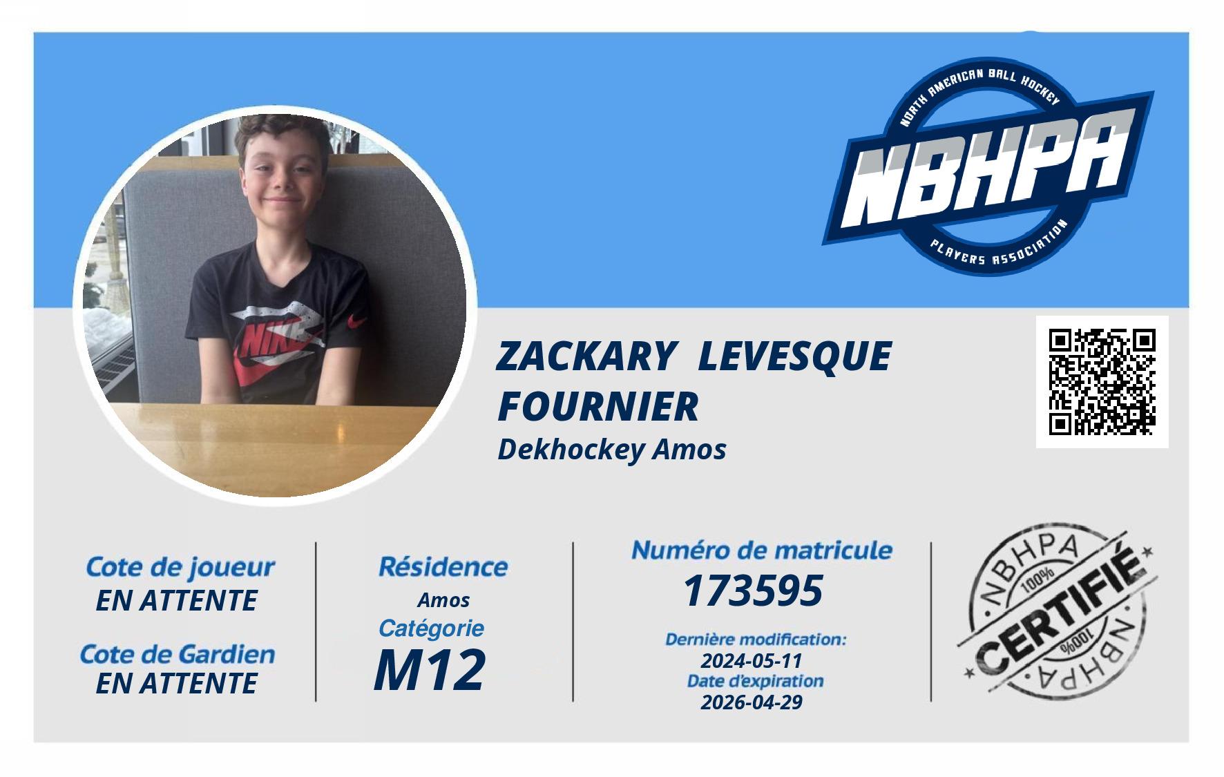 Zackary  Levesque Fournier 