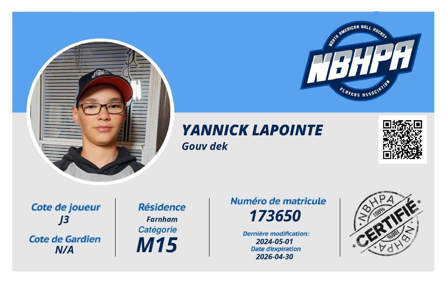 Yannick Lapointe