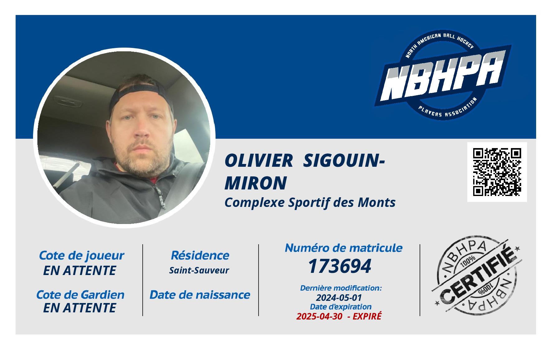 Olivier  Sigouin-Miron